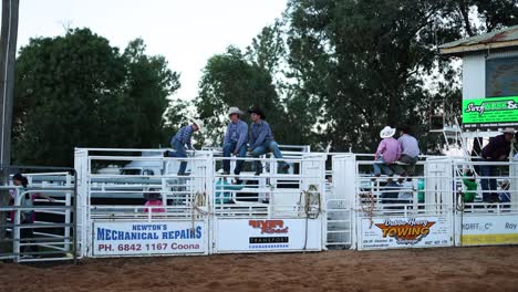 riders preparing for a rodeo competition