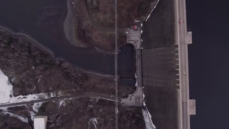 Above View Of Rappbode Dam And Reservoir In Harz National Park, Germany