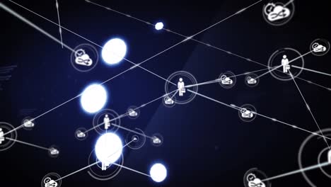 Animation-of-data-loading-ring-over-network-of-connections