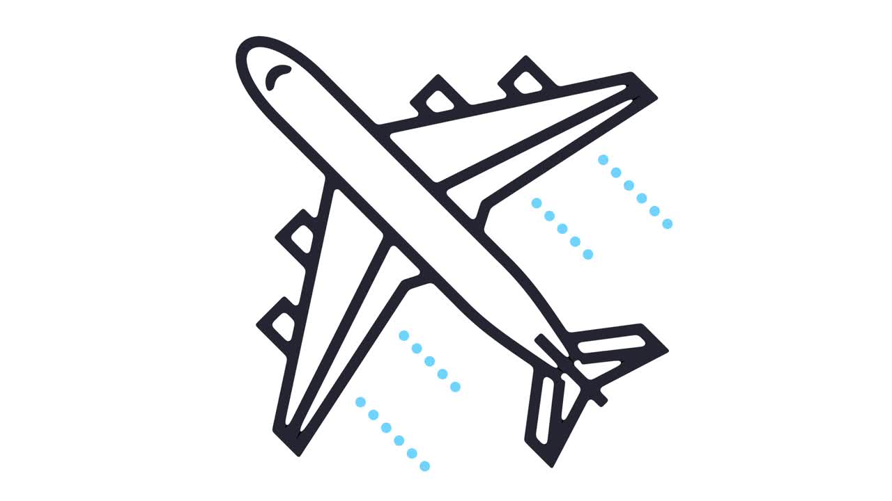 animación del icono de vuelo