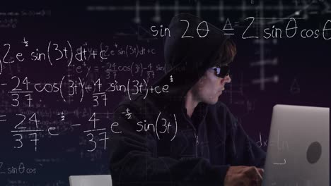 ecuaciones matemáticas sobre el hombre escondido.