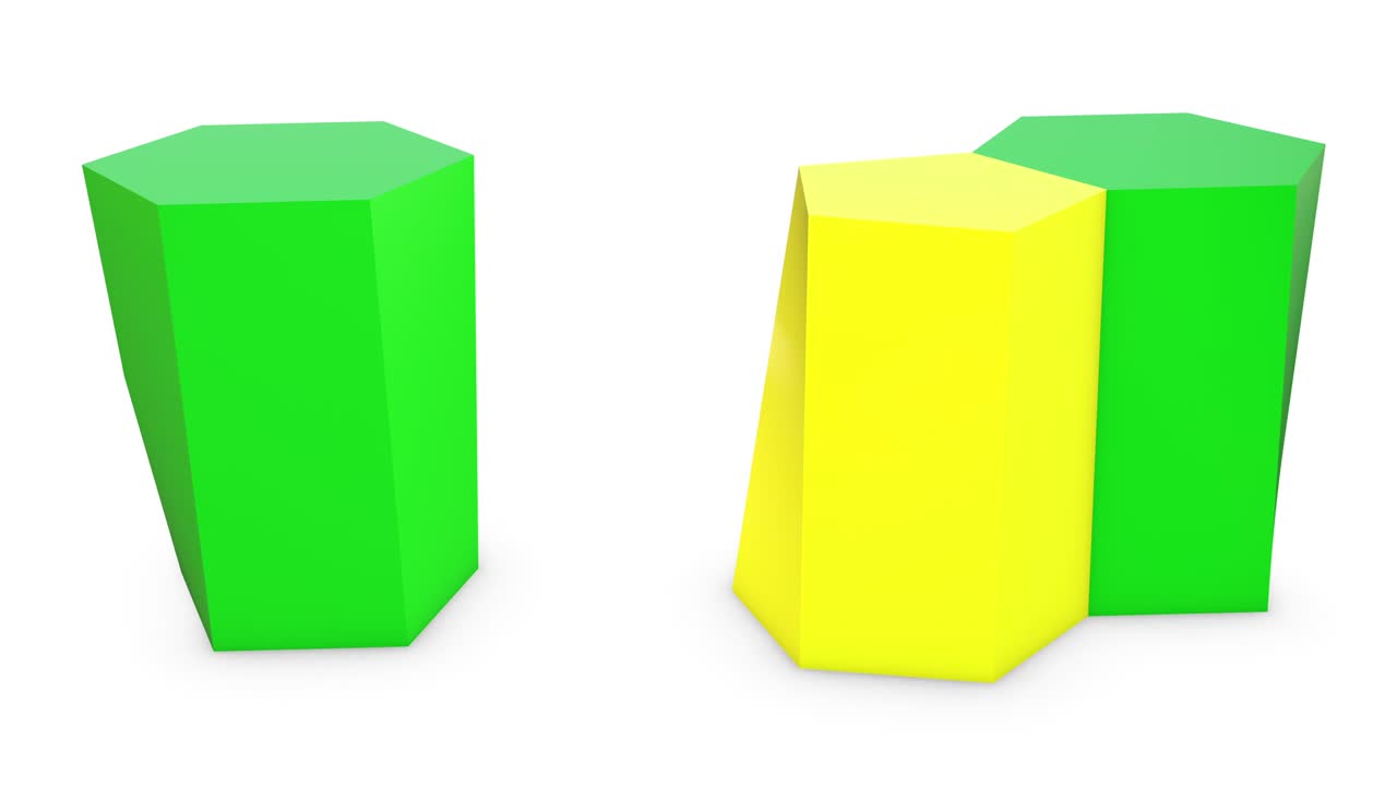 Scutoid geometric shape 3D seamless loop