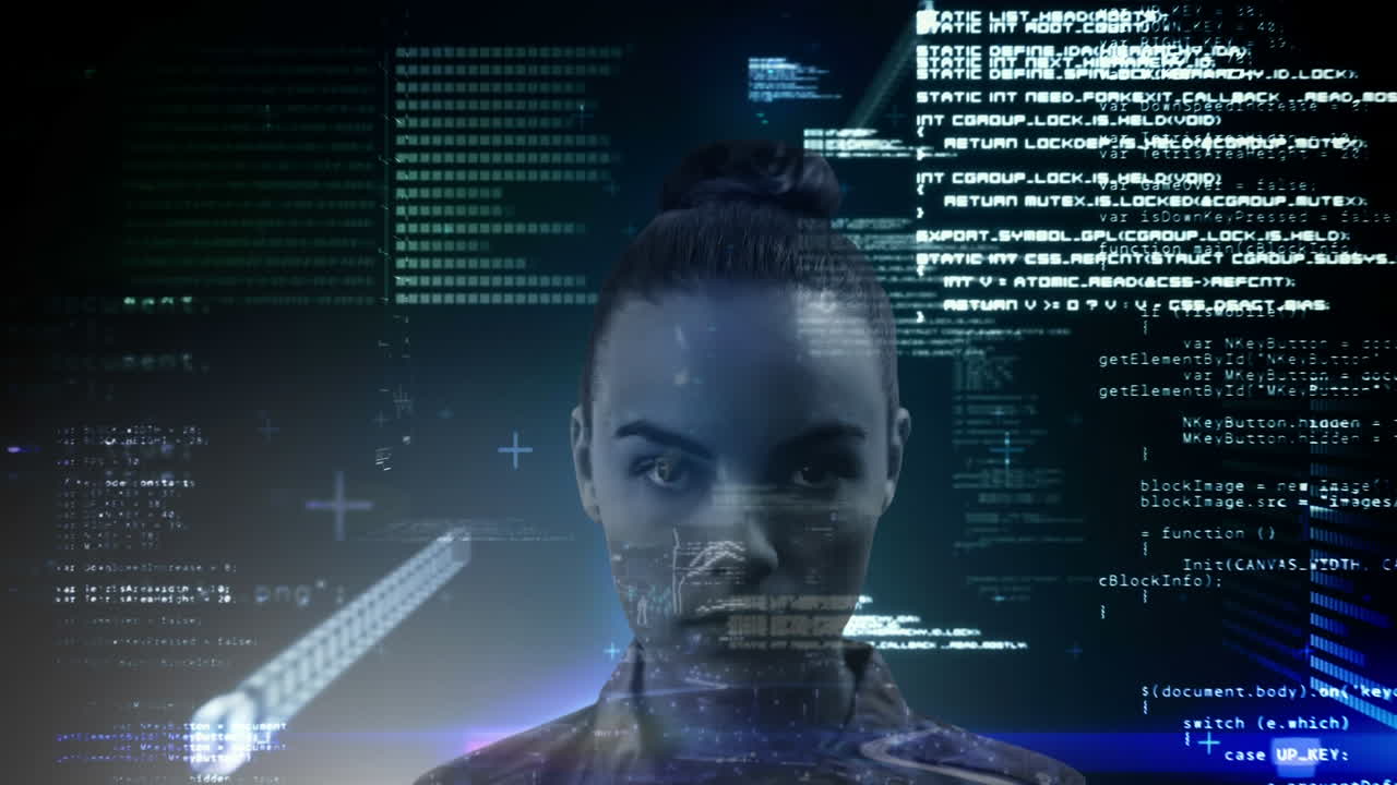 Animation of brain with technology and data processing