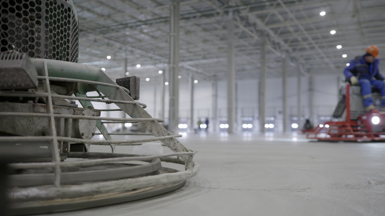 Concrete Floor Polishing Machine in Action