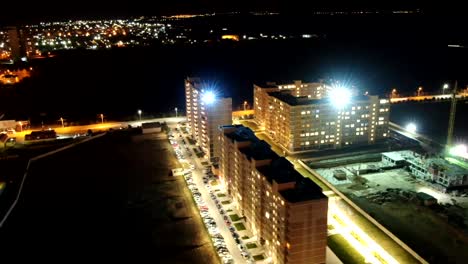 Hermoso-Lapso-De-Tiempo-De-La-Ciudad-De-Noche