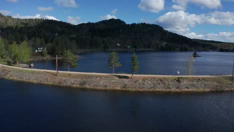 Road-cyclist-riding-in-beautiful-nature-in-Norway