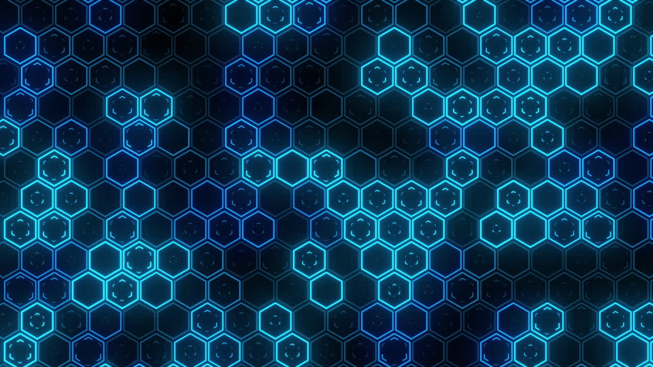 patrón hexagonal resplandeciente abstracto