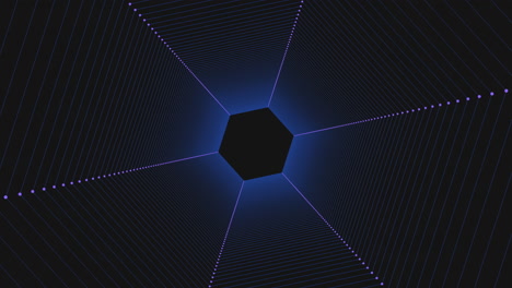 A-Hexagon-Shaped-With-Blue-And-Purple-Lines