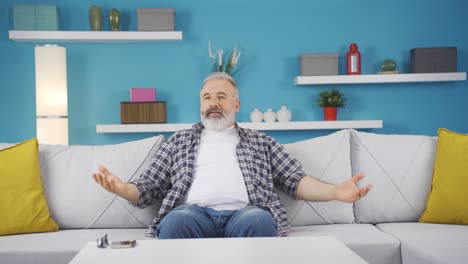 happy and peaceful man.