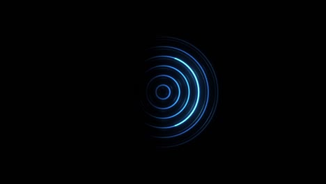 motion blue circles abstract background. abstract futuristic motion background