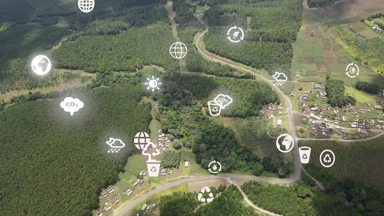 drone view- áfrica bosque- kenia y tanzania- incendio forestal en las laderas del monte kilimanjaro loitokitok kenia