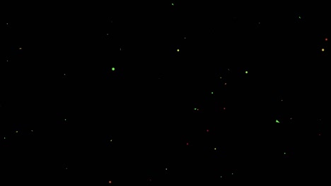 explosiones de fiestas de confeti coloridas sobre un fondo negro