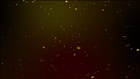animación de bucle de partículas de fondo negro con chispas