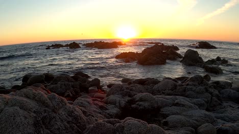 relaxing summer sunset from california's golden coast