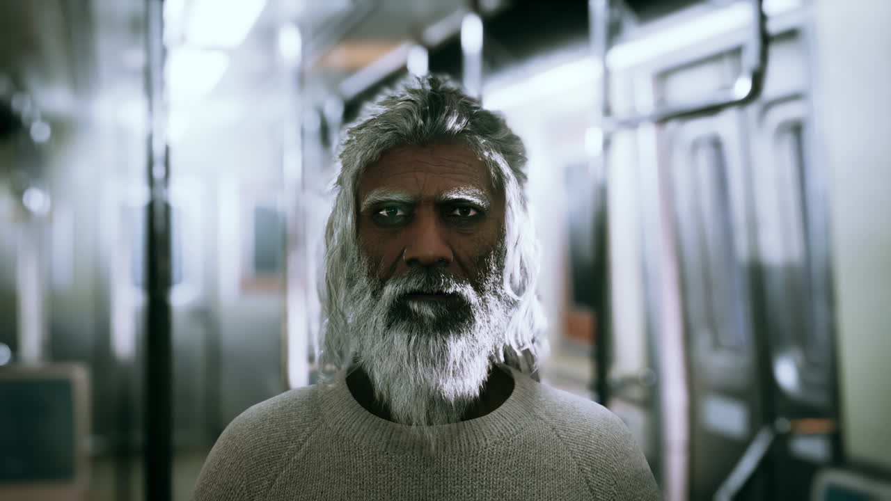 retrato de un hombre viejo y guapo