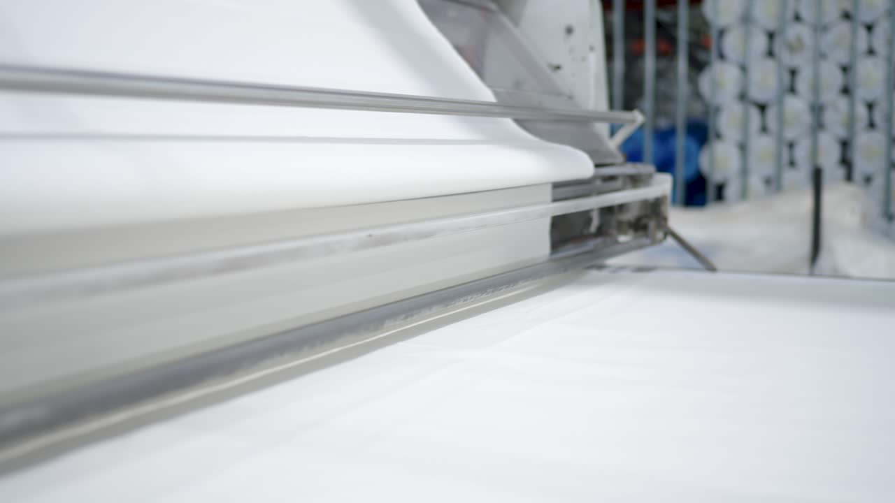 Close-up of textile machine