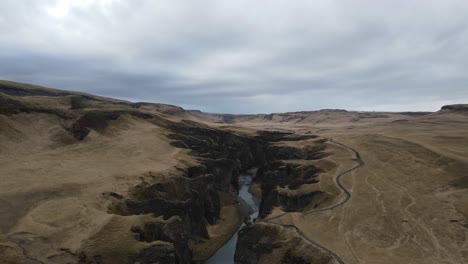 iceland fjadrarglijufur canyon aerial drone .mp4