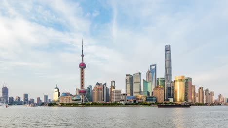 time lapse of shanghai pudong lujiazui