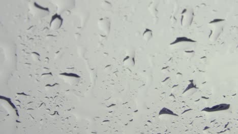 slow motion rain drops on grey cloudy day-1