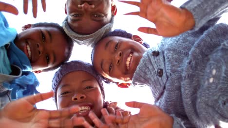 happy family having fun together