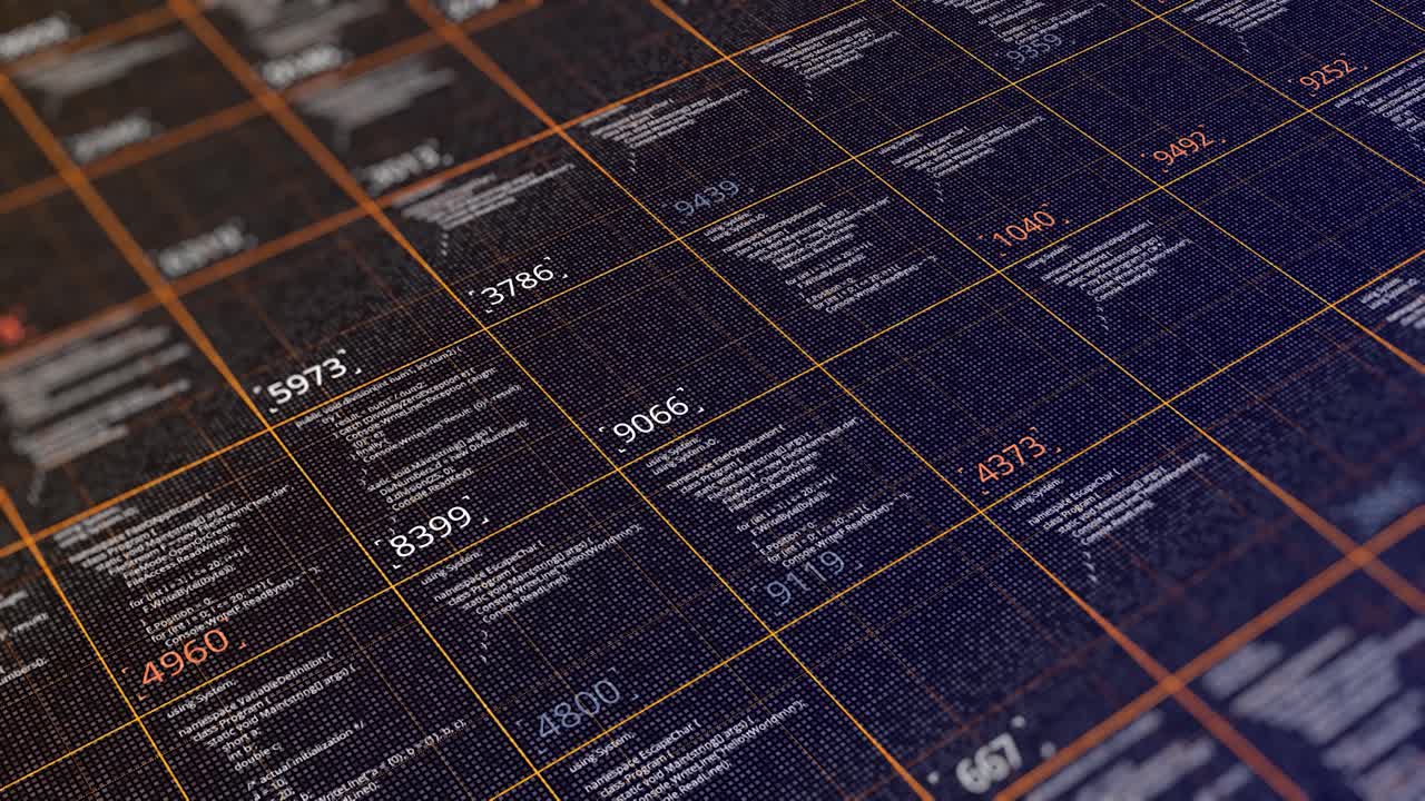 abstraktes digitales codegitter