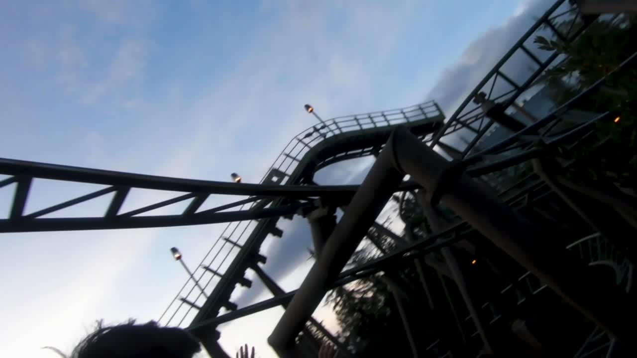 POV delle montagne russe di Harry Potter agli Universal Studios Hollywood