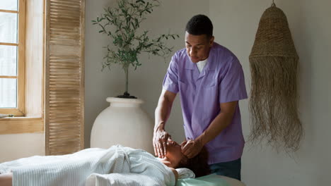 woman getting a massage