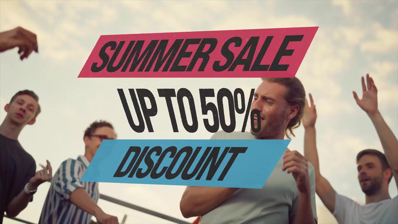 Moderne Udsalg Typografi Animation