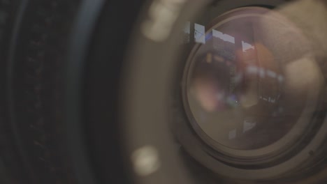 Macro-View-Of-Camera-Lens-And-Glass