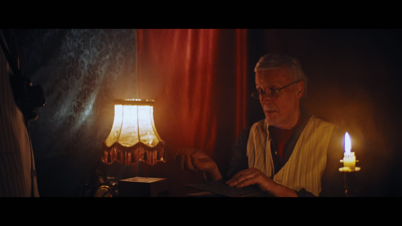 A photographer and an antique dealer in the gypsy circus cart