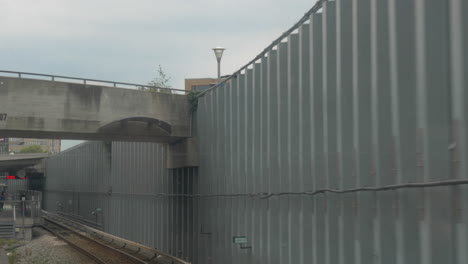 train arriving to the city station