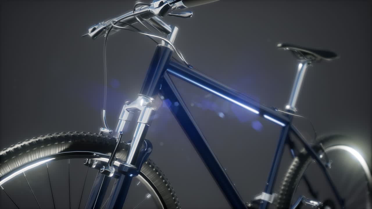 mountain sport bike in studio