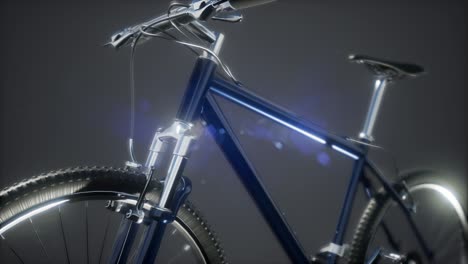 bicicleta de montaña deportiva en el estudio