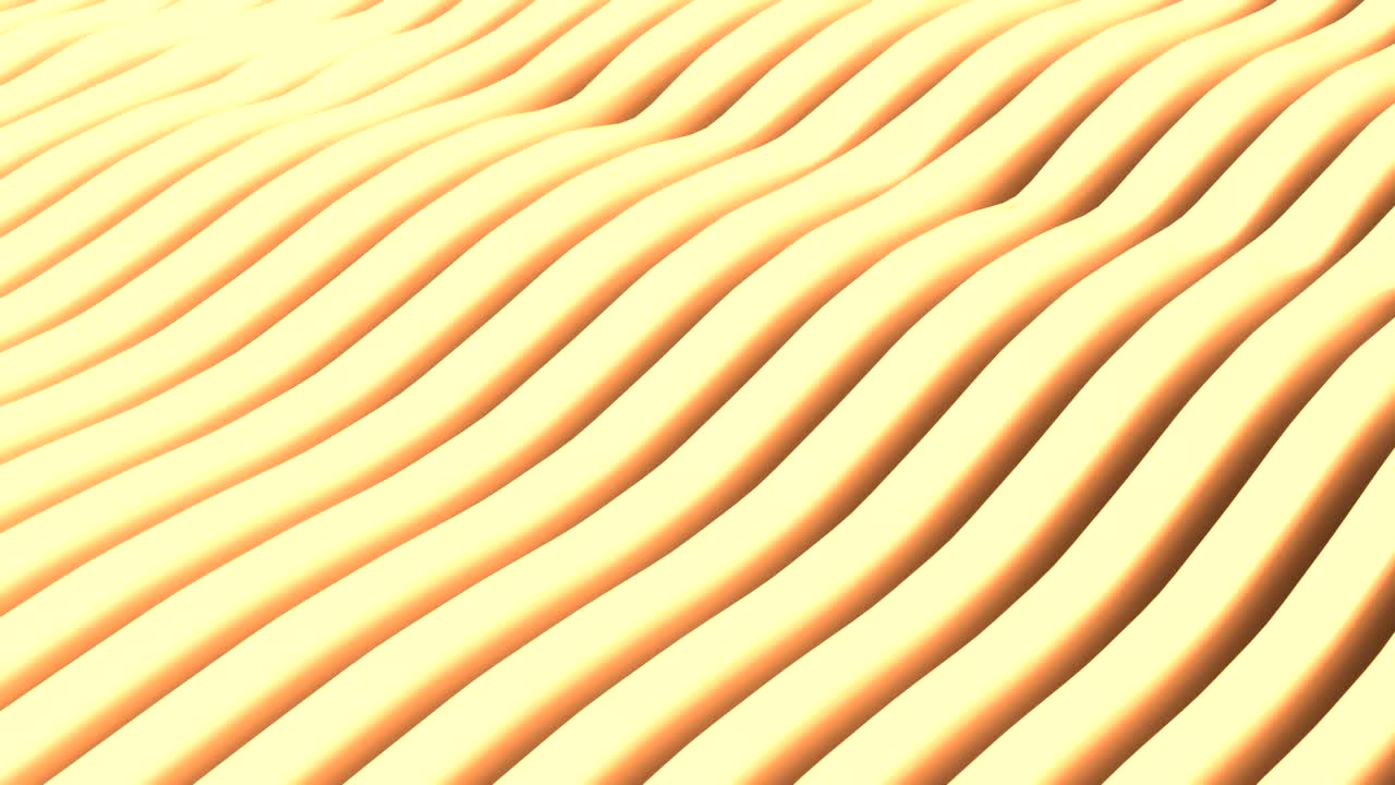 Animation of ripples and waves in liquid gold. Animation of seamless loop.