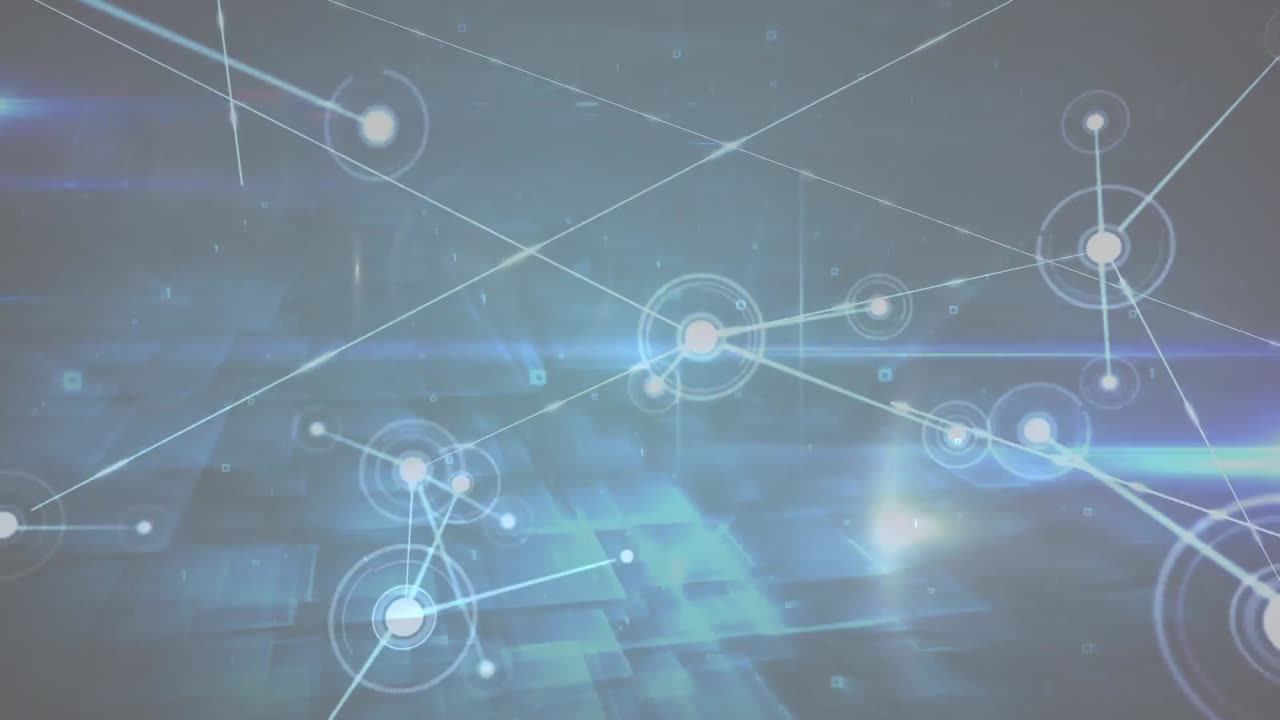 animación de la red de conexiones a través de la red de pago de parejas