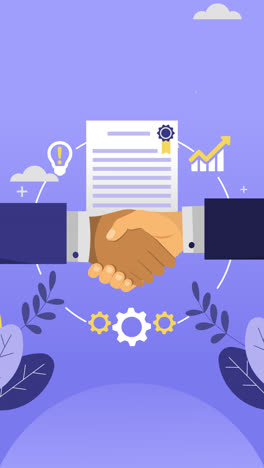 business deal and partnership agreement