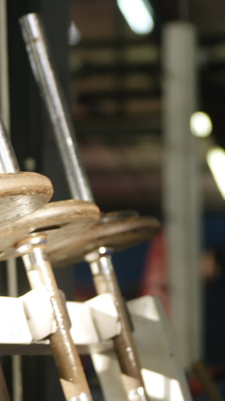 Close-up of dumbbell