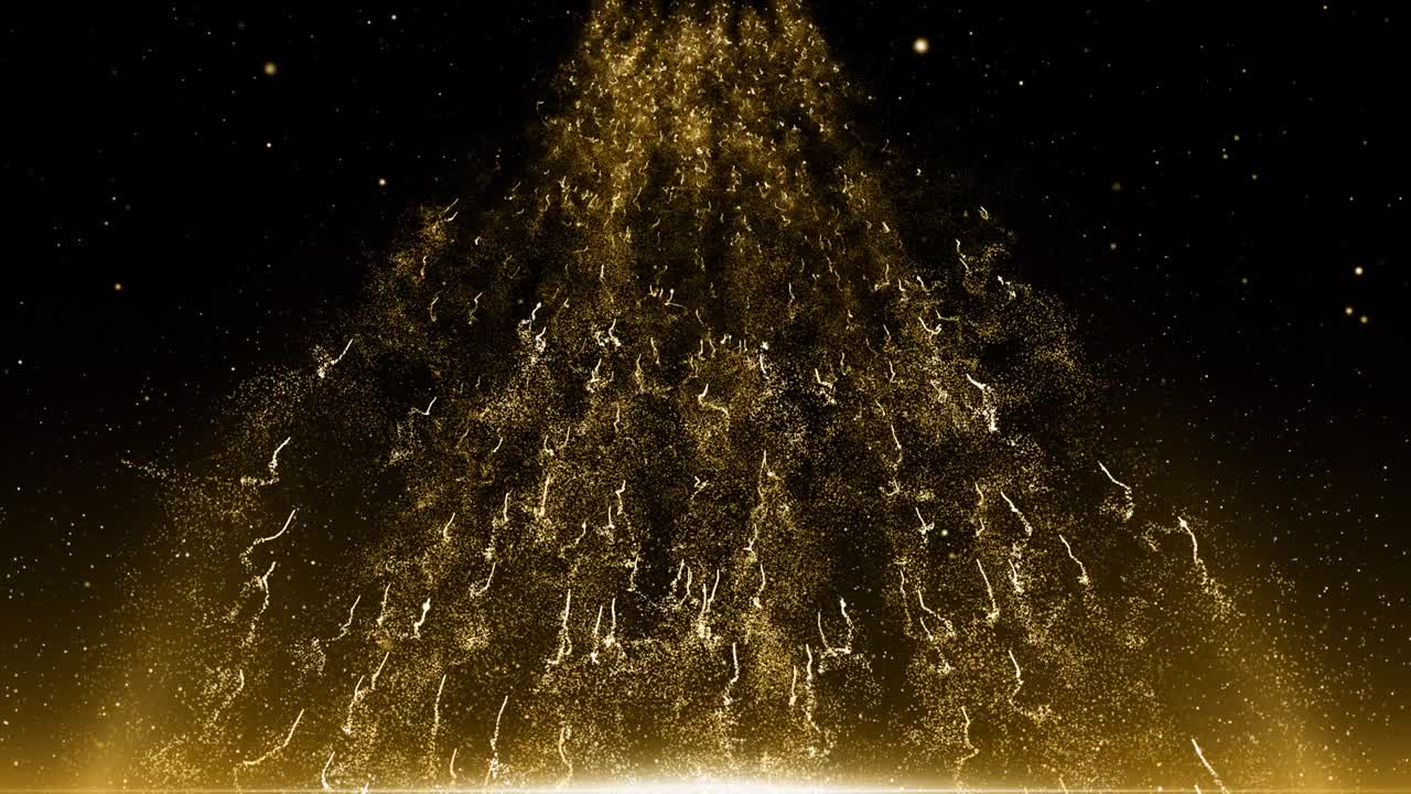 입자 금 반이는 보케상 먼지 추상적인 배경 루프