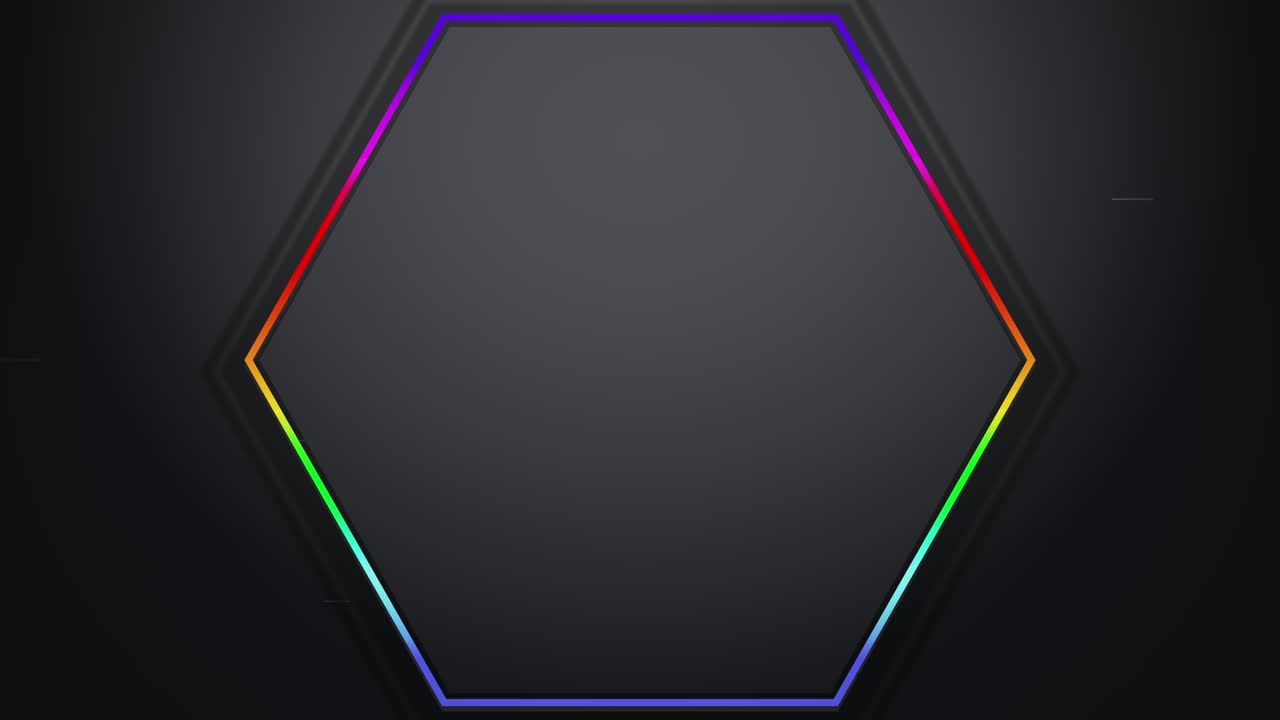 Motion colorful hexagon abstract background