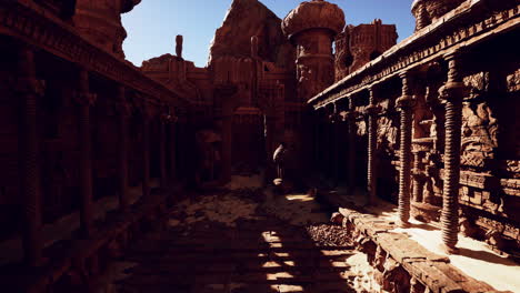 ruinas de un antiguo templo en el desierto
