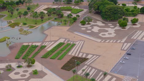 detail of the crystal square aerial view - brasilia df