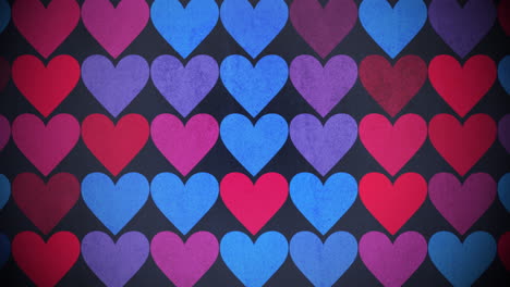 motion colorful hearts pattern 8