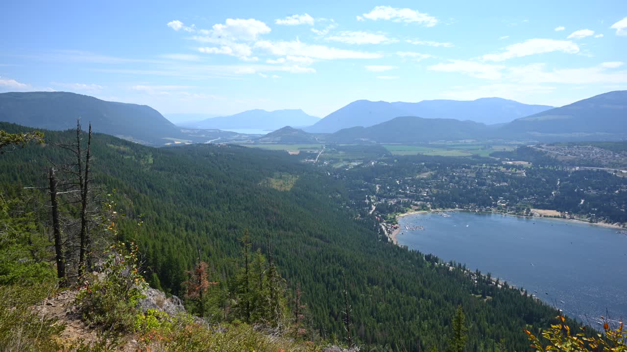 la vida del lago se desarrolla: un viaje en timelapse a través del lago shuswap y blind bay