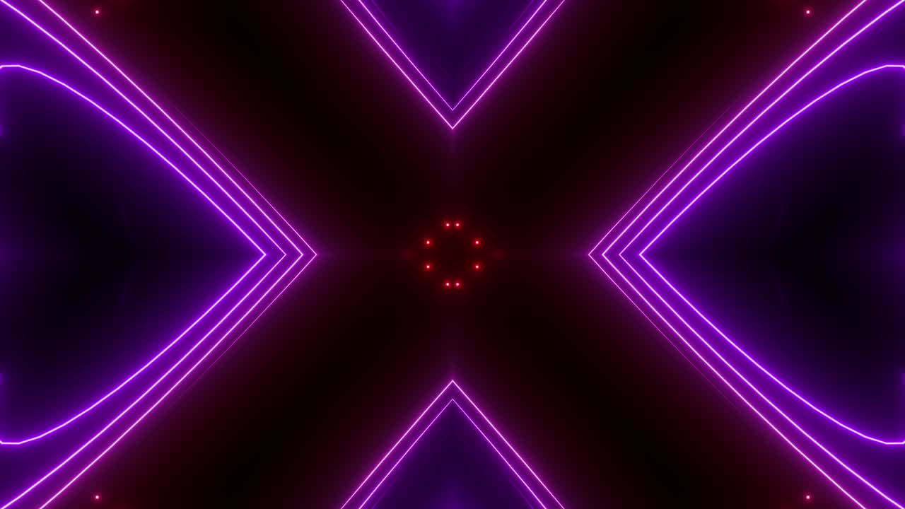 Abstract Neon Light Pattern | Premium Stock Video Footage