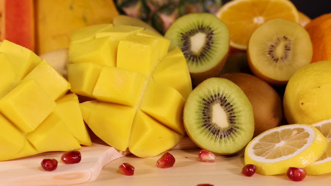 variedad de frutas frescas