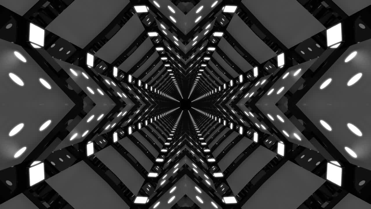 Metallic Loop Abstract Infinity Tunnel