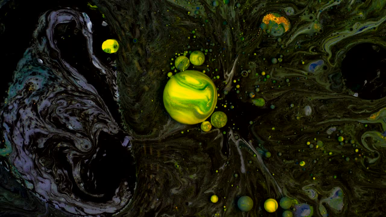 fondo de burbujas de aceite líquido abstracto