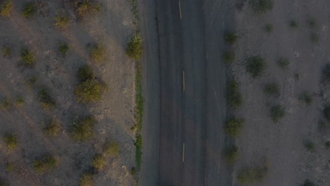 top-down luxury suv desert aerial view