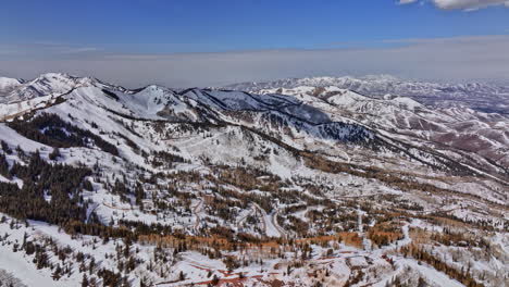 Park-City-Utah-Antenne-V-Drohne-In-Großer-Höhe