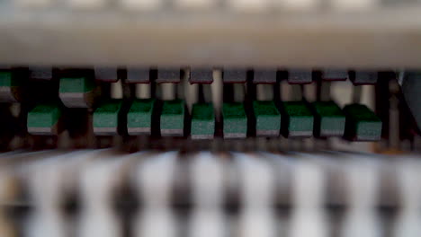 Macro-of-Piano-Wood-Keys-Mechanics